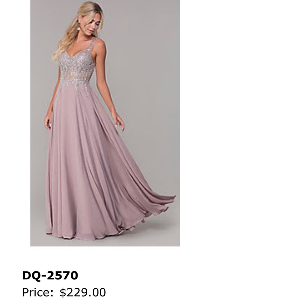 prom girl brand purple maxi dress